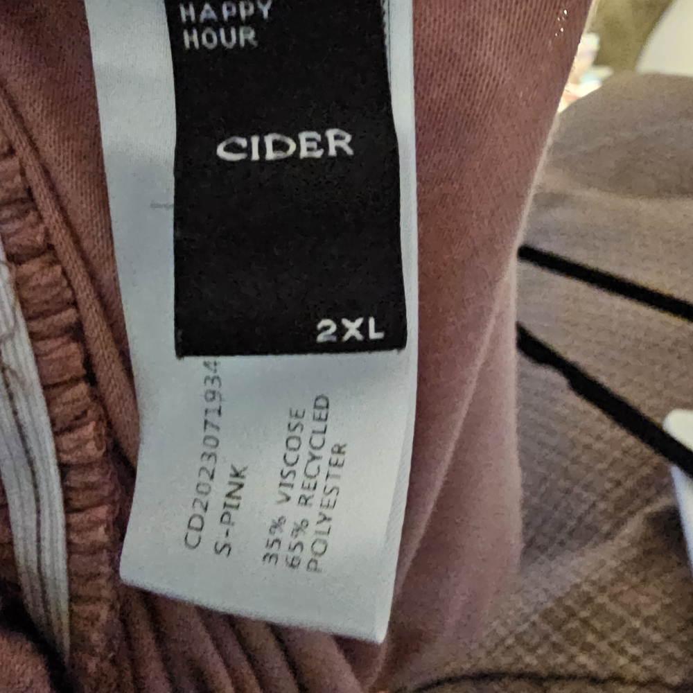 Cider S-Pink Wide Leg Pants - Picture 4 of 6